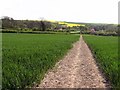 Tathwell crossroads and footpath