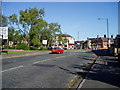 SJ7694 : Stretford Road meets Church Road at Urmston. by R Greenhalgh