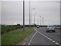 View down the A19 towards Teesside