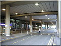 Pickup points at arrivals,  Terminal 2, Manchester Airport