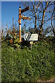 Old and new signs near Coombe Valley