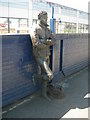 Statue on the Platform of Brixton Station.