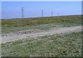 National grid crosses Mynydd Maen