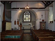 SU5996 : Interior, St. Leonard's Church, Drayton St. Leonard by Geoff Pick