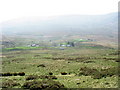 Fferm Tal-y-braich from the leat