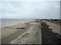 Beach and sea wall at High Knocke