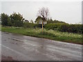 Junction of Banbury Lane with small lane to Falcutt