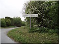 Sign for the gated road off the Falcutt lane