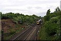 London Train approaching Littleburn Farm Railway Bridge