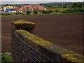 View from bridge of new houses by Waybutt Lane