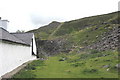 Old incline and tramway formations behind Tyn-y-mynydd