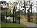 Corsock House: main gates