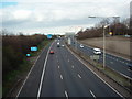 The A1M looking north at Hatfield
