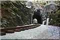 SH5847 : Railway track through Goat Tunnel by Simon Melhuish