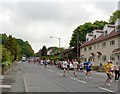 Runners in Hawksworth Road, Horsforth