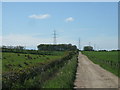 Farm road to South Lothian