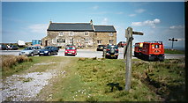 NY8906 : Approaching the Tan Hill Public House - The Highest Pub in Britain ! by Manchester Warrior