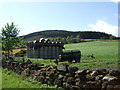 Bales outside Causeyton farm in Spring