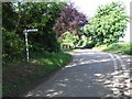 Junction and Road Sign at The Hollies Farm