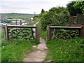 Ornamental gateway to Kirklees Way.