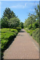 Typical pedestrian walkway in Solent Business Park