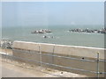 Looking seaward from the top of the Dymchurch Wall