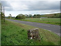 View across the A68 towards Woolaw Farm