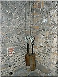 SU1868 : St Peter's church,High Street, Marlborough - clock weights by Brian Robert Marshall