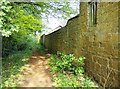 Footpath wall behind Edge Hill Farm