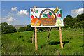 Sign in a field