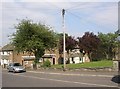 Regent Close and telephone pole, New North Road, Rastrick