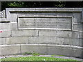 Plaque Memorial Gardens Helmshore