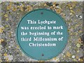 Lychgate plaque