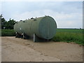 Tank on Hard Standing area at foot of Parson Lane