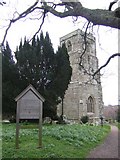 SO6527 : St. John the Baptist church tower, Upton Bishop by Jonathan Billinger