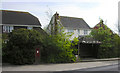 Post box and bus shelter in Tothill Street, Minster, Thanet , Kent