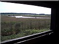 View from inside the Washington Hide at Holkham