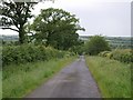 Lane below Hillside Cross