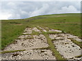 Derelict road leads towards Mynydd Varteg Fawr hill