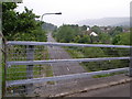 The A467 at Nantyglo from the Wesley Bridge