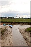 TG0244 : Small boats at Blakeney. by dave bloom