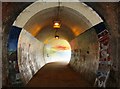 Inside the railway tunnel