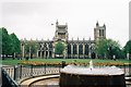 ST5872 : Bristol: cathedral behind fountain by Chris Downer