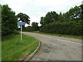 The road to Albury End from Stane Street