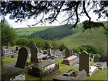 SS9587 : Cemetery adjacent to St. Tyfodwg's Church by Ruth Sharville