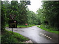 Lane junction on the Longleat Estate