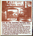 Chepstow - Electric Picture Hall history plaque