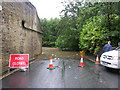 Road closed at Thornhill Briggs, Brighouse