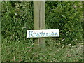 Sign at Knaveston, Nr. Gignog, Pembrokeshire