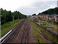 Looking south from Dingwall station